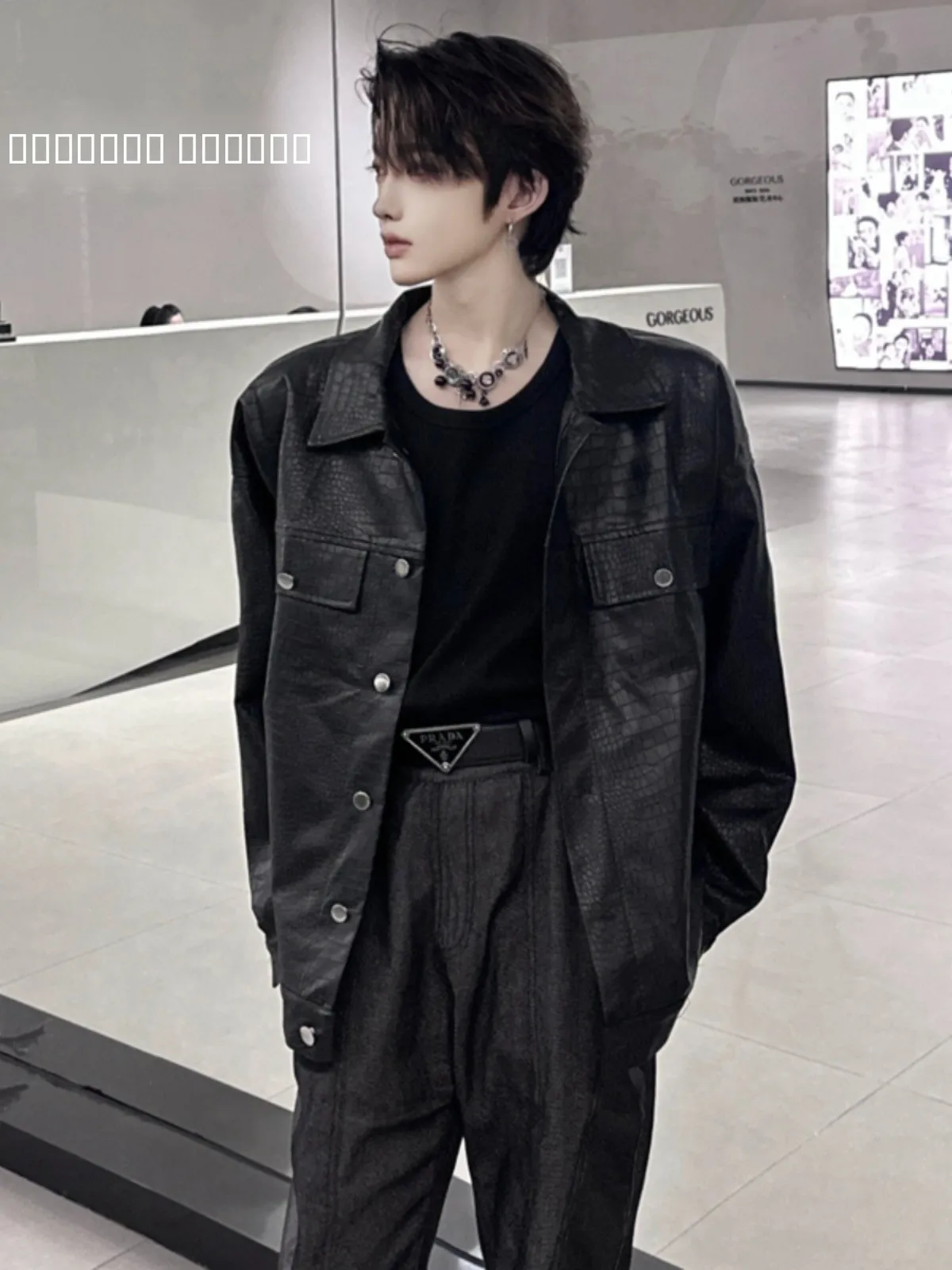 

Мужская кожаная куртка Cleanfit Bla для осени и зимы, мотоциклетная куртка в американском ретро-стиле, байкерская одежда из искусственной кожи, длинная модель