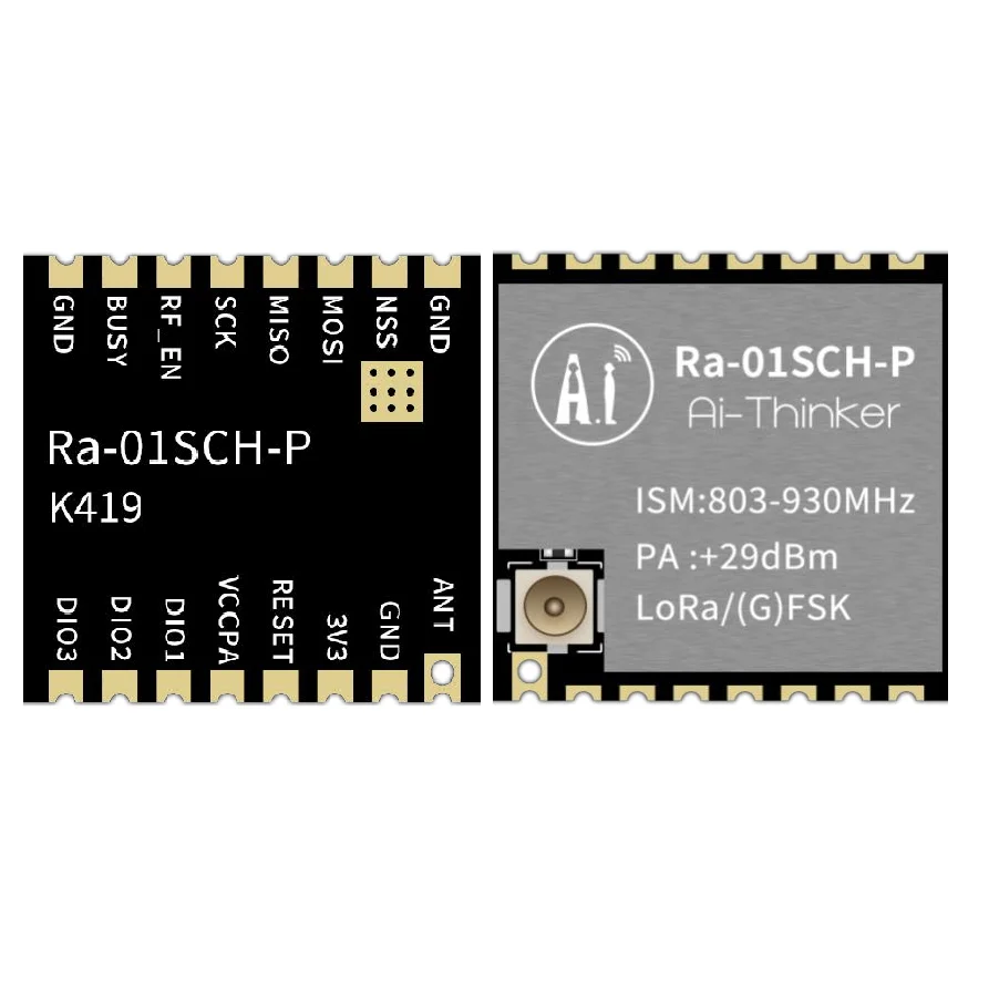 LoRa Wireless Communication Module Ra-01SCH-P 10km Ultra Long Transmission Distance 803-930MHz SPI Interface