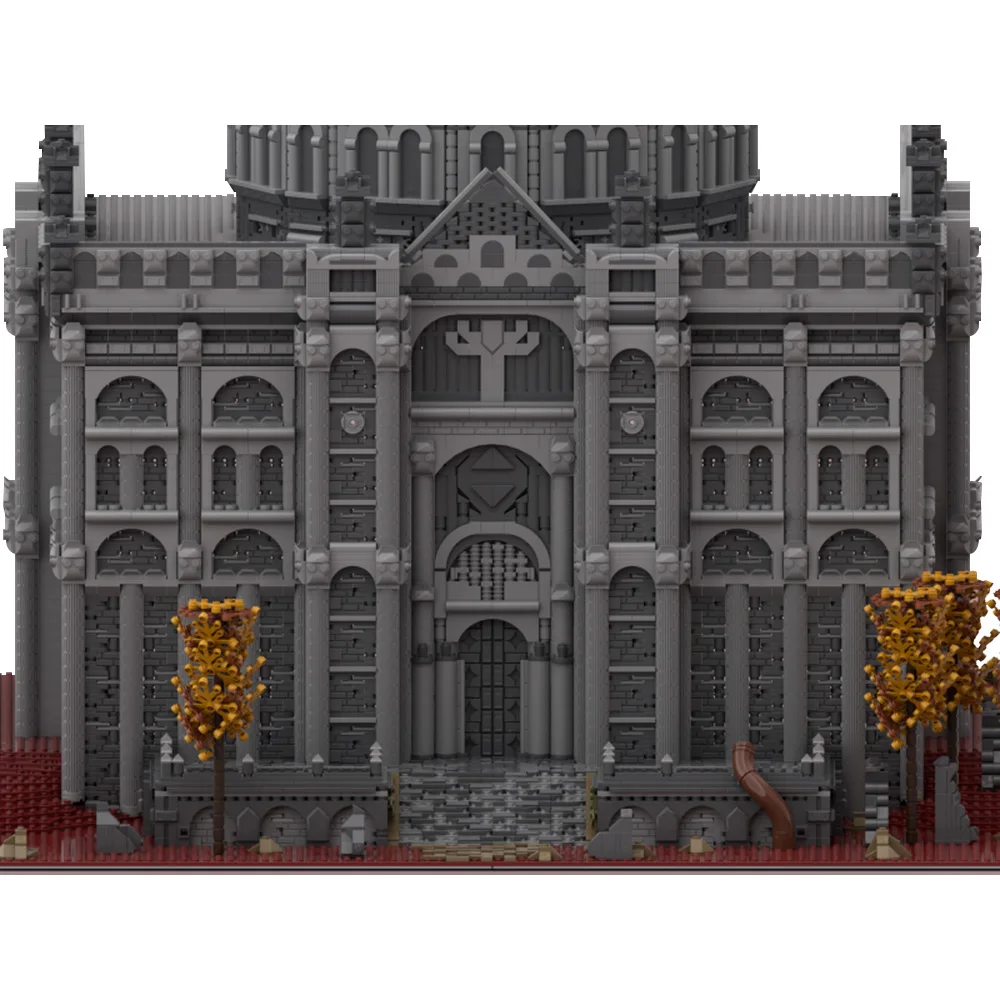 Gobricks MOC Bestial Sanctum العمارة الطوب نموذج لعبة المشهد قصر القرون الوسطى الإبداعية اللبنات تجميع اللعب الهدايا