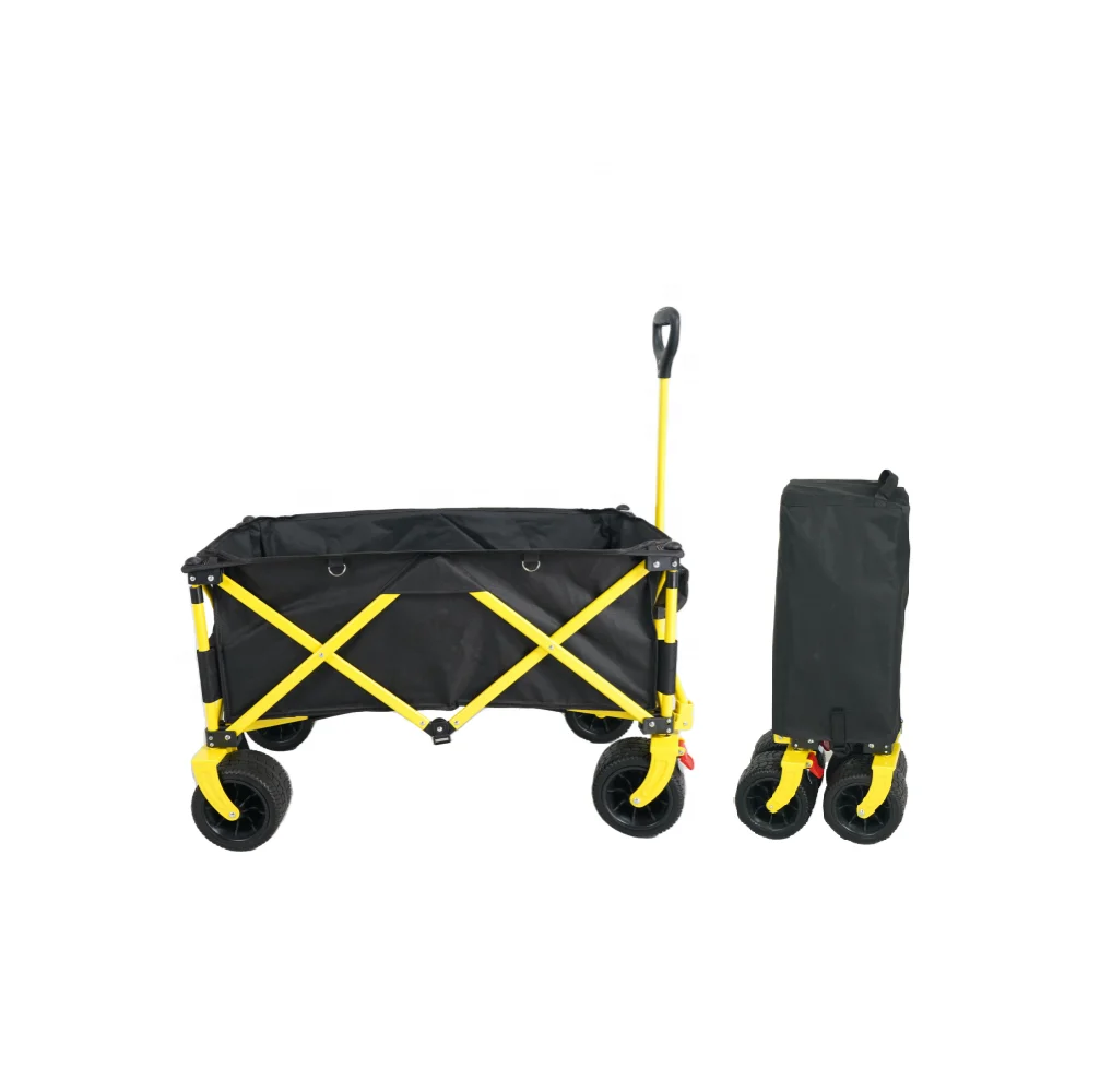 Wholesale Camping Accessories Outdoor Garden Portable Foldable Wagon Beach Trolley Cart Camp Folding Wagon