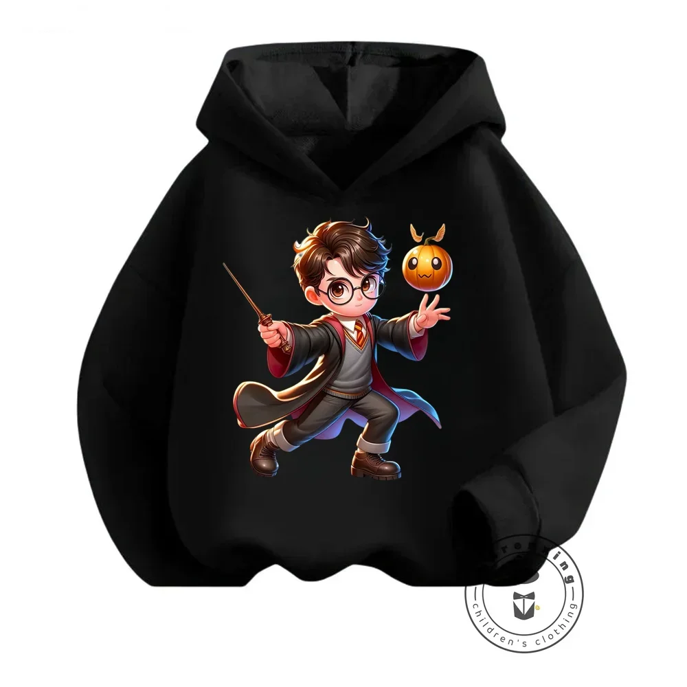 Back to Hogwarts in Style Fashion Harry Potter Sweatshirts for Boys Girls Featuring Adorable Q-Version Artwork in Kawaii Design