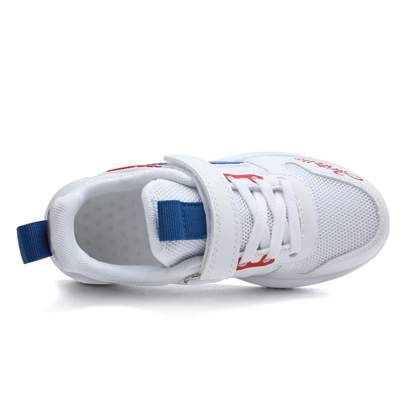 Primavera Verano niño niña zapatillas deportivas niños zapatos niños moda zapatillas de deporte de malla blanca