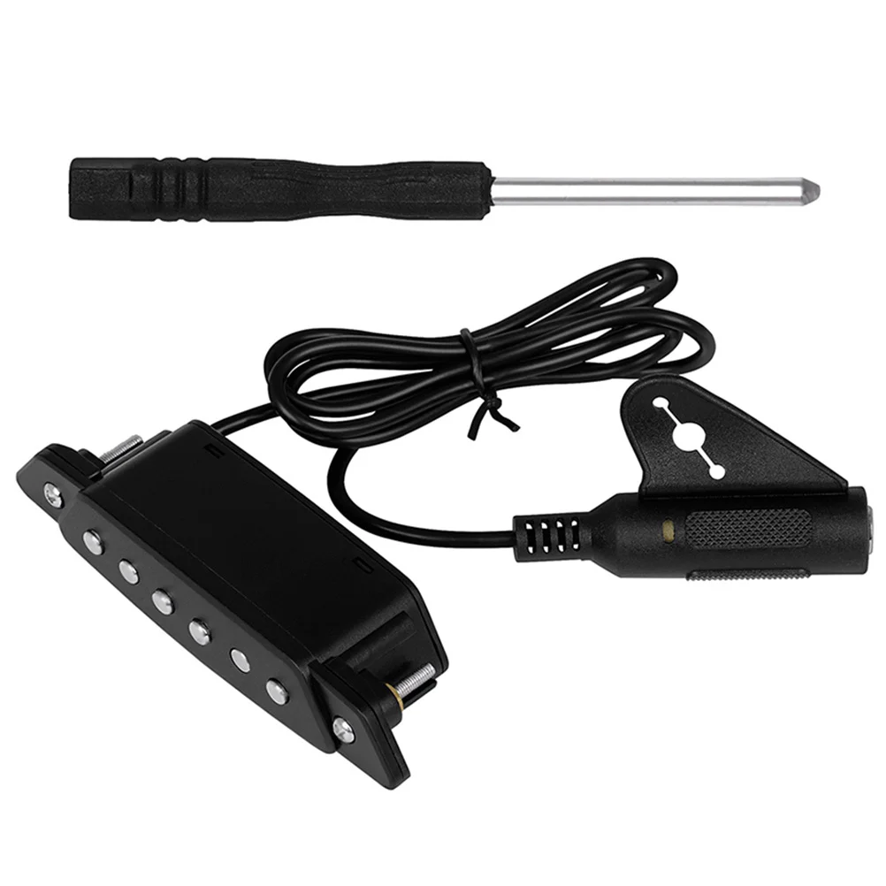 

Professional Acoustic Guitar Soundhole Pickup Durable Easy Install Instrument Pickup for Guitar Folk Banjo Ukulele