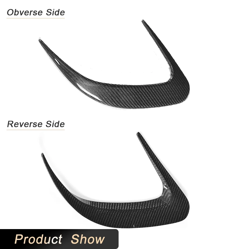 Canards de parachoques trasero de fibra de carbono para Mercedes Benz CLS clase W218 CLS63 AMG Sedan 2015-2017 Kits de carrocería de aletas traseras de carreras FRP