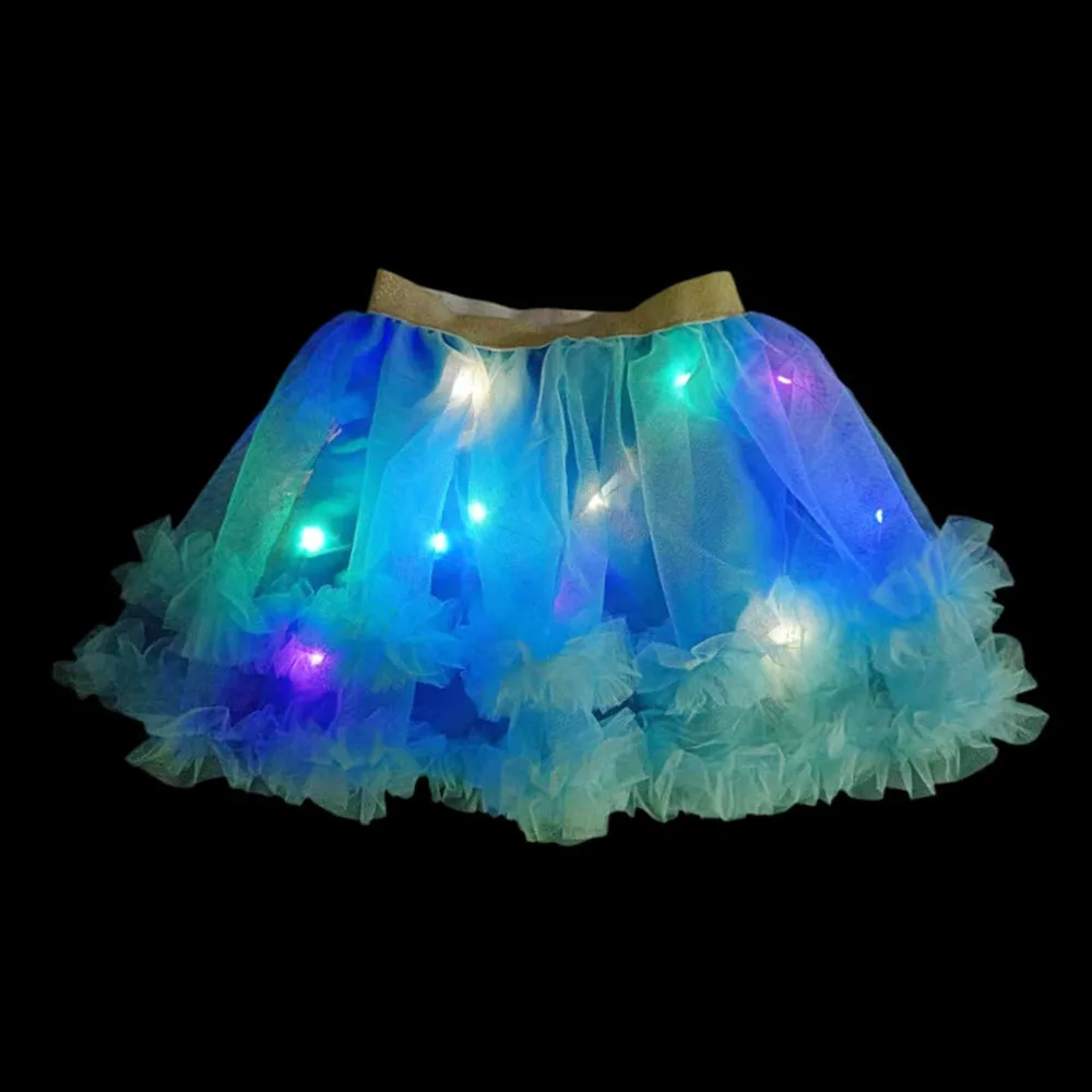 

Fashion LED Dance Skirt Christmas Light Up Glow Tutu Party Props Tutu Skirt Children