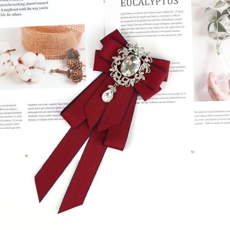 Neue elegante klassische retro bowtie neck tie band strass corsage bowtie cravat geschenke für männer hochzeit formale kleid zubehör – Detail 40