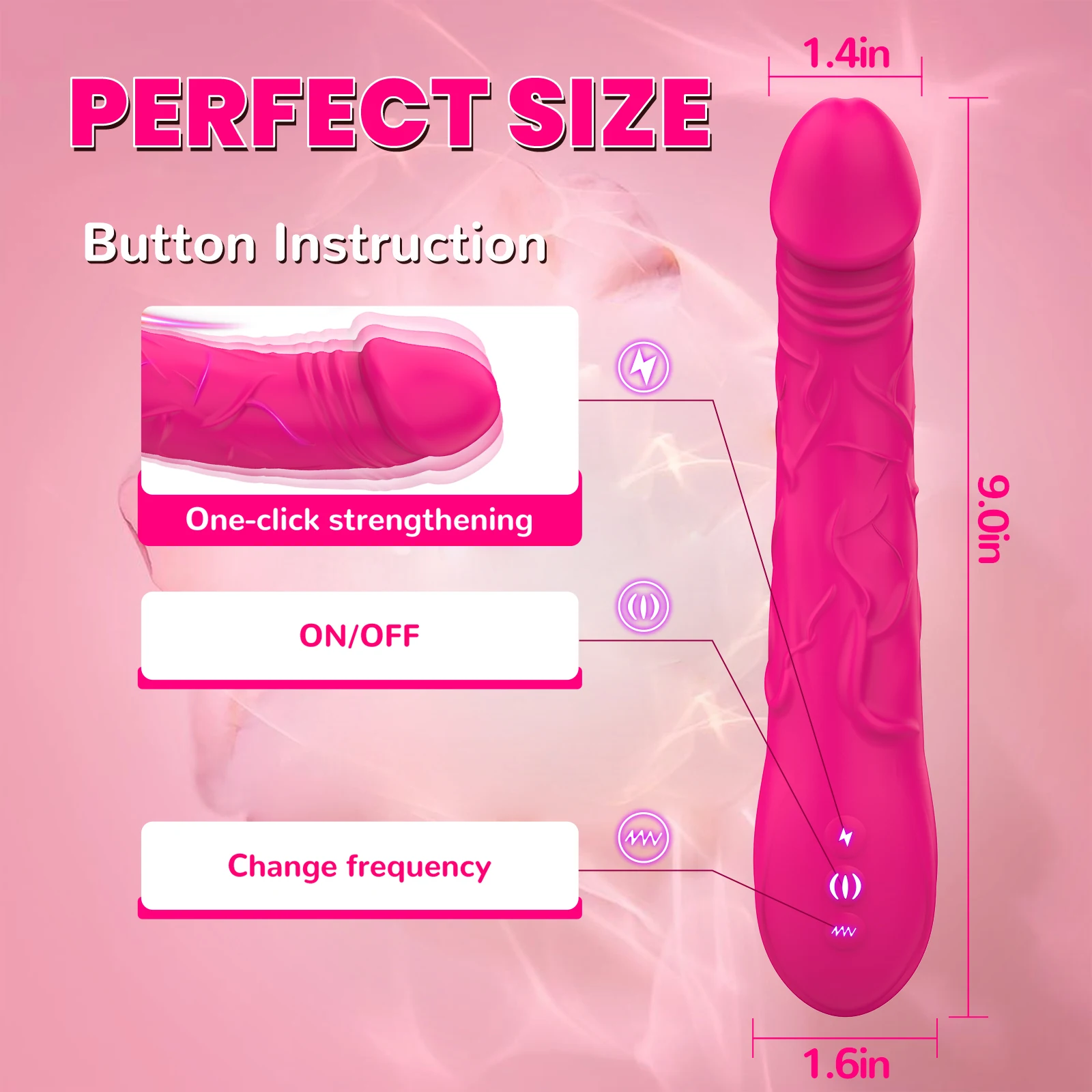 AV Stick Vibrator Female Clitoral Stimulator Liquid Silicone G-spot Vibrator Vagina Dildo Female Masturbation Adult Products