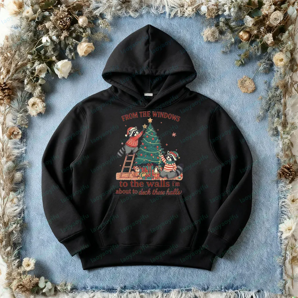 من النوافذ إلى الجدران أنا عن سطح السفينة هذه القاعات الملابس مضحك عيد الميلاد بلوزات النساء الرجعية عيد الميلاد هوديس