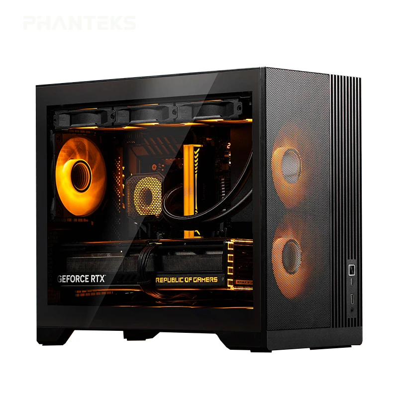 Phanteks XT M3 ZWART & WIT Gaming Case Ondersteuning M-ATX Moederbord Gaming PC Case PC Chassis