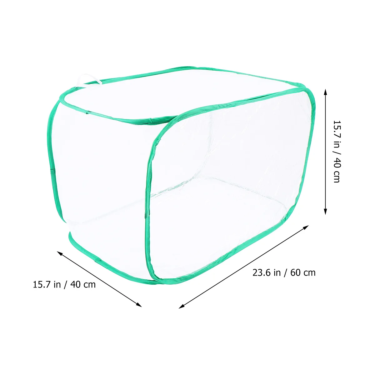 Gaiola de rede à prova de insetos branca 40x40x60cm dobrável casa infantil exploração ao ar livre gaiola com zíper com alça alças casa infantil