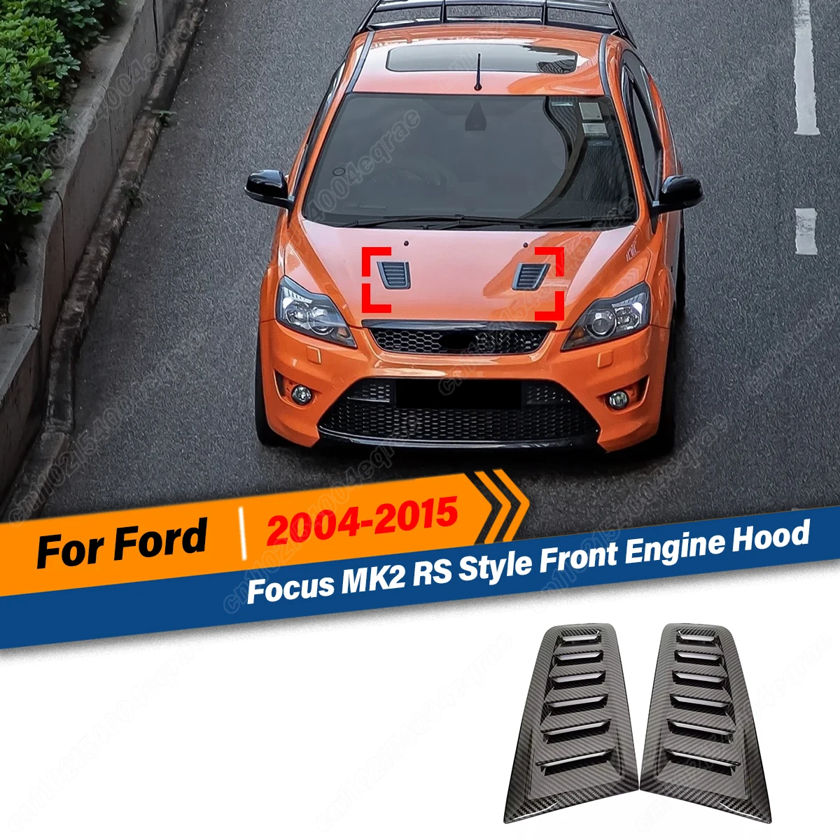 

Для Ford Focus MK2 RS ST для Fiesta для Mondeo для Mustang RS Стиль автомобиля Передний капот двигателя Капот Вентиляционные отверстия Капот Универсальный
