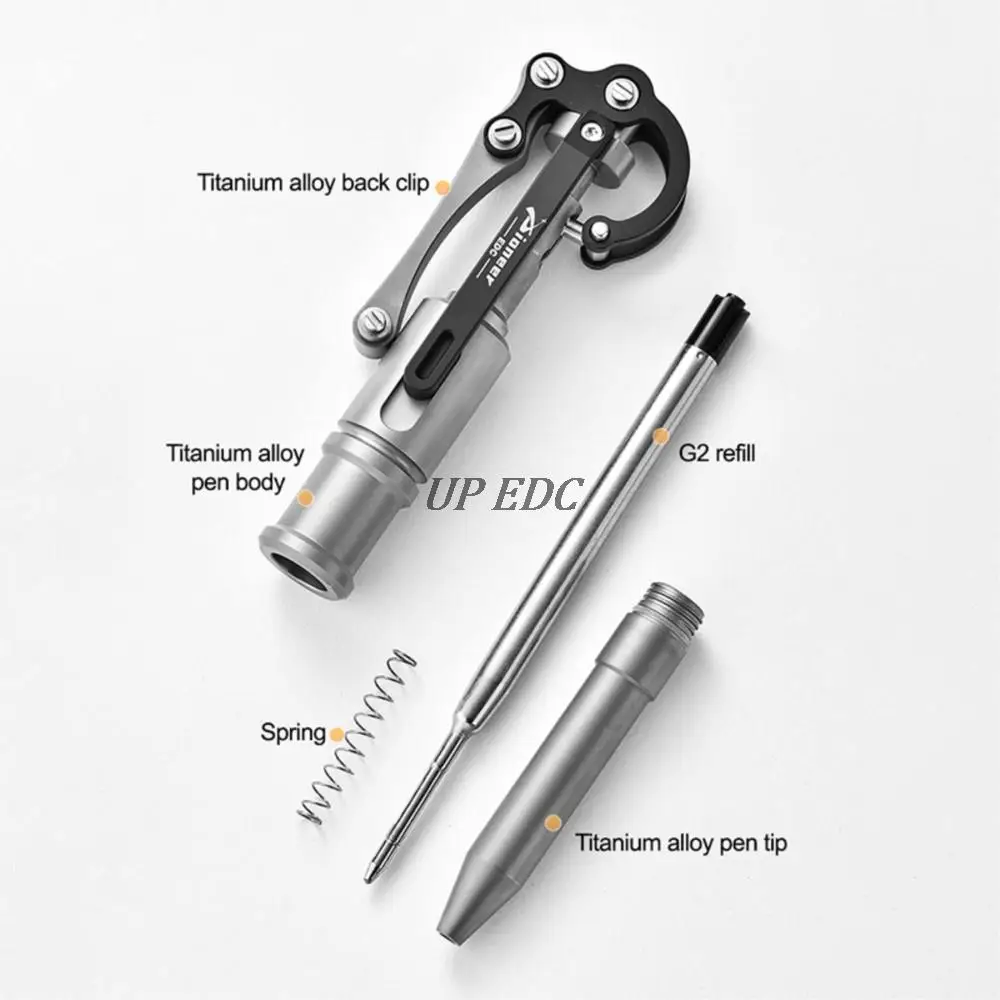 Titanium Alloy Pen Outdoor Multifunctional EDC Gel Pen