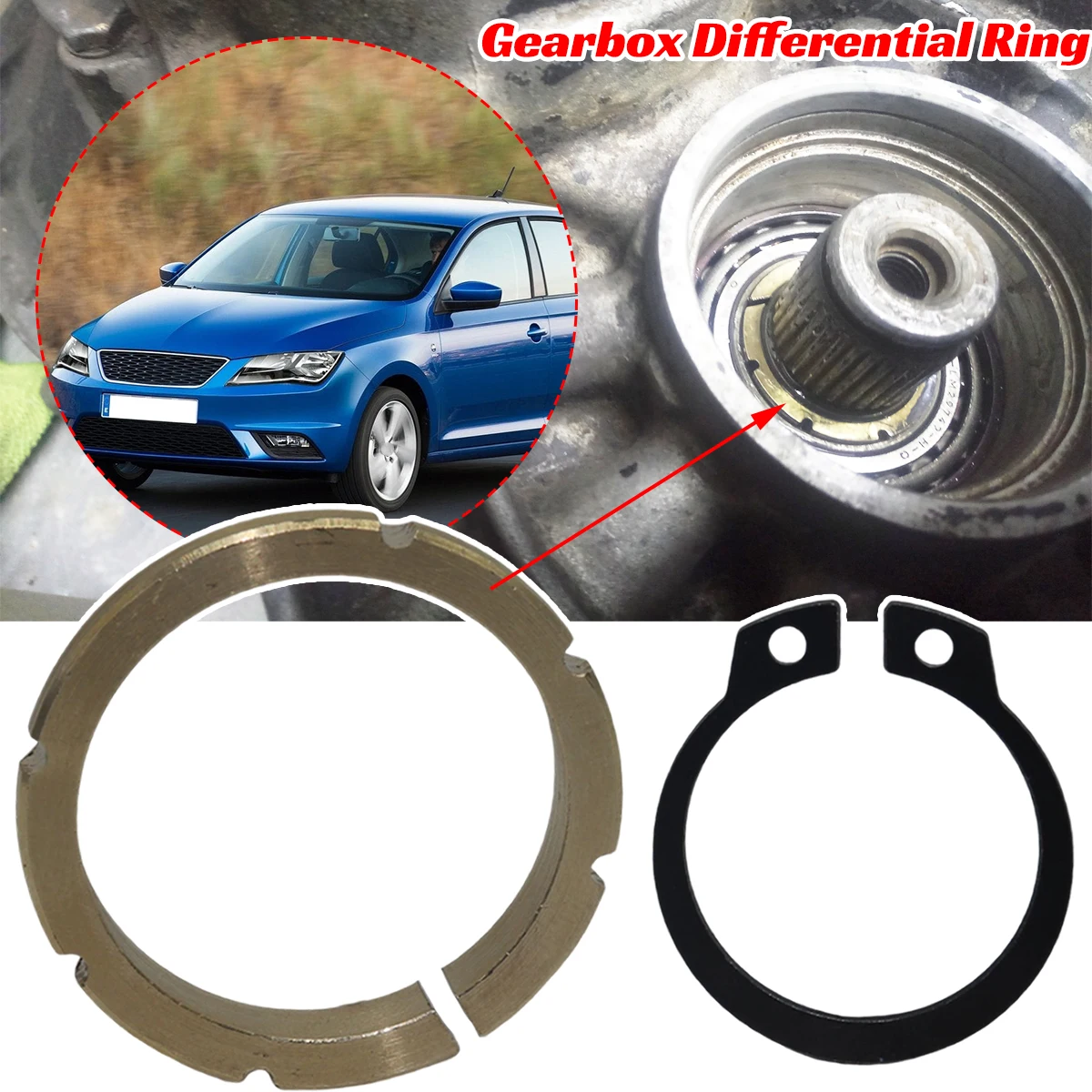 

28MM Gearbox Differential Ring Brass Spacer Thrust Washer Seal For Skoda Octavia Karoq Kamiq Fabia Yeti Superb Scala Roomster