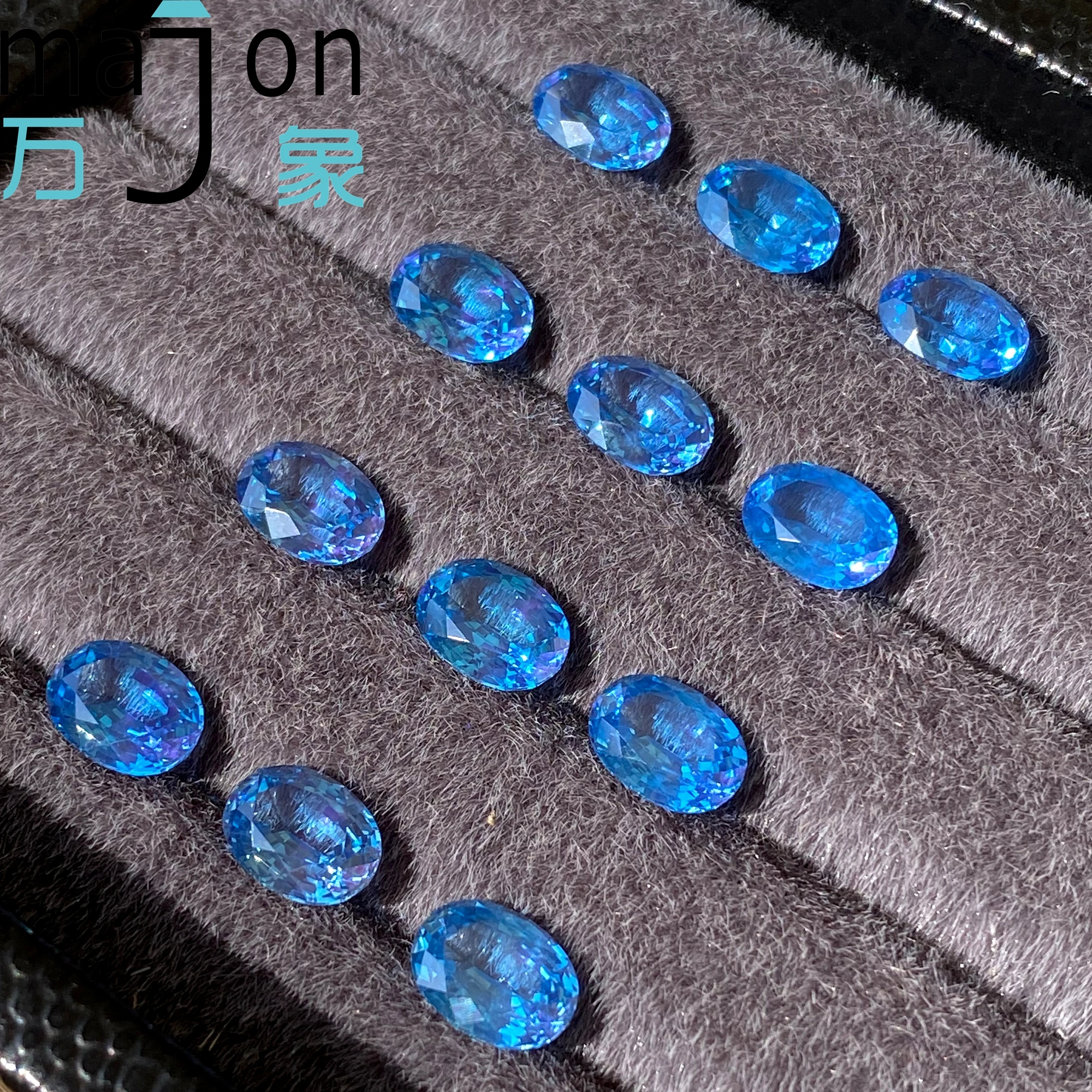 

Горячая распродажа: Высококачественный овальный сапфир океанского синего цвета, выращенный в лаборатории, для изготовления ювелирных изделий своими руками, с возможностью выбора, с сертификатом AGL