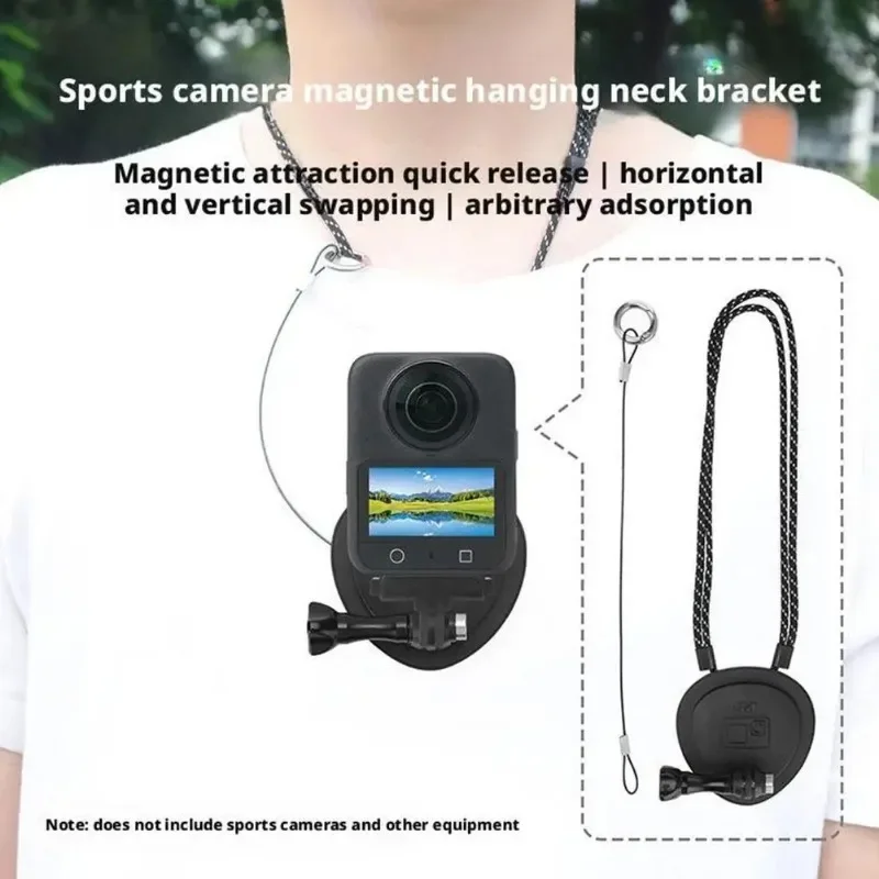 

For DJI OSMO 360 Magnetic Neck Strap Holder Anti-lost Rope Quickly Release Hands Lanyard Neck Strap Holder Camera Accessories