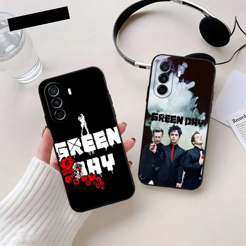 Green Day Phone Case Fundas For Huawei P40 P50 P30 P10 P20 Lite Mate 40 Pro Plus Psmart Z 6 7 5 Back Cover