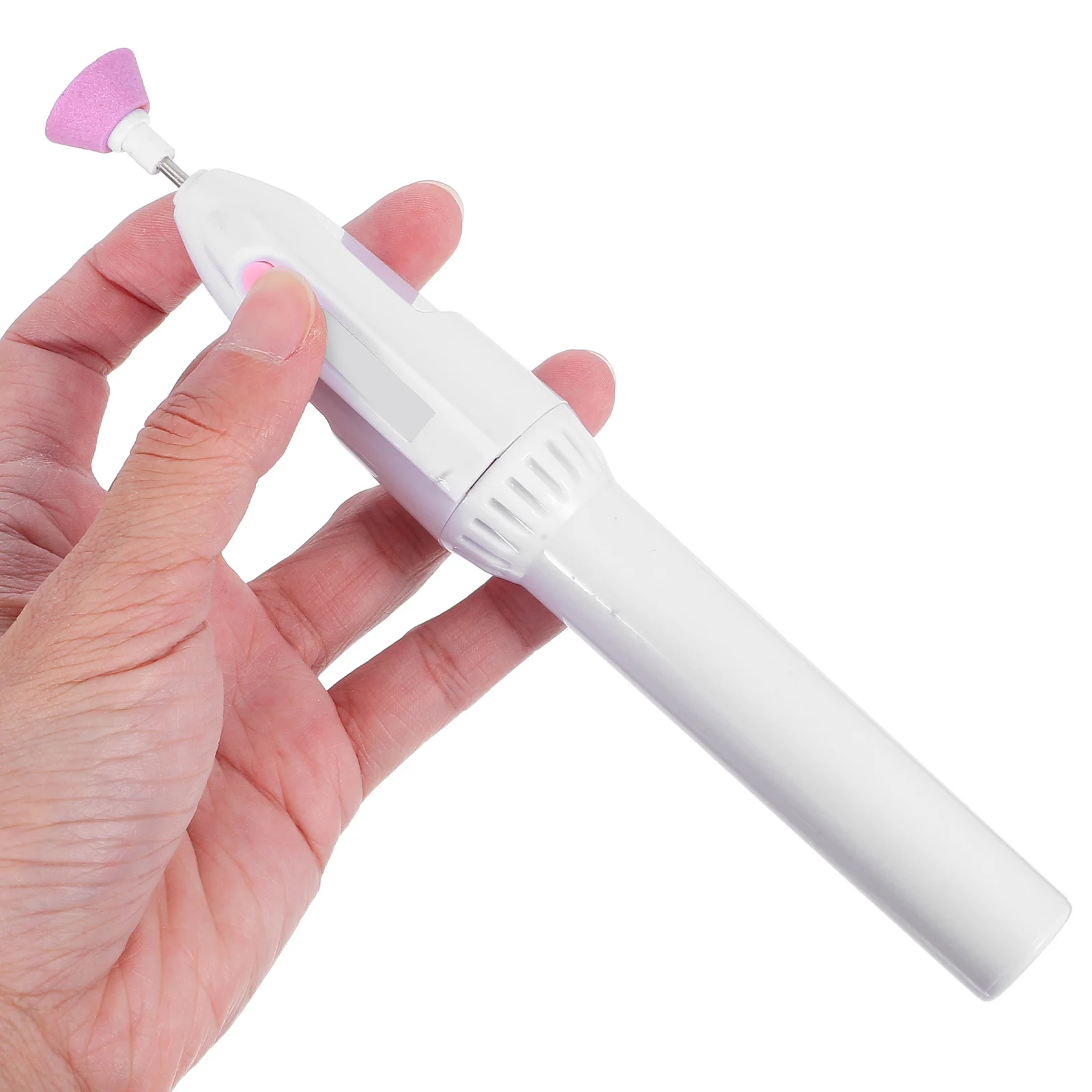 Caneta elétrica em forma de arquivo para arte em unhas, 5 agulhas, escultura, gravação, polimento, perfuração, multiuso, leve, ferramenta de viagem