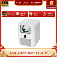 FlixTone E800 2K 4K Projector Full HD 3000 ANSI Projector for Movies Data Show Android Home Cinema WiFi 6 PK DLP Smart tv Beamer