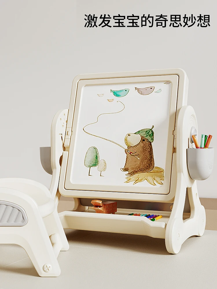 Table de bloc multifonctionnelle pour enfants, grosses particules, étagère de tableau d'images, puzzle pour garçons et filles, jouet de cerveau pour bébé