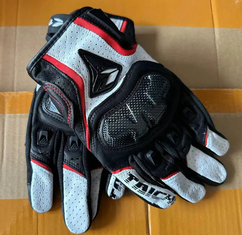 Frühling Herbst Atmungsaktive Leder Motorrad Handschuhe 391 390 Männer Outdoor Motocross Motorrad Reiten Handschuh Guantes Moto – Detail 8