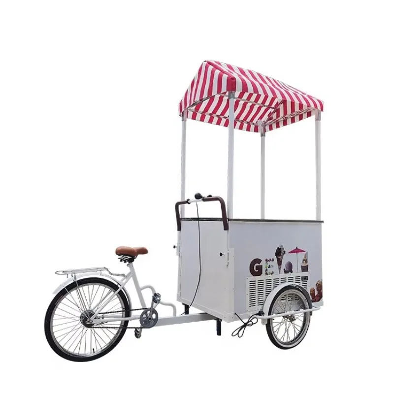 Electric coffee tricycle ice cream dining car mobile pancake dining car