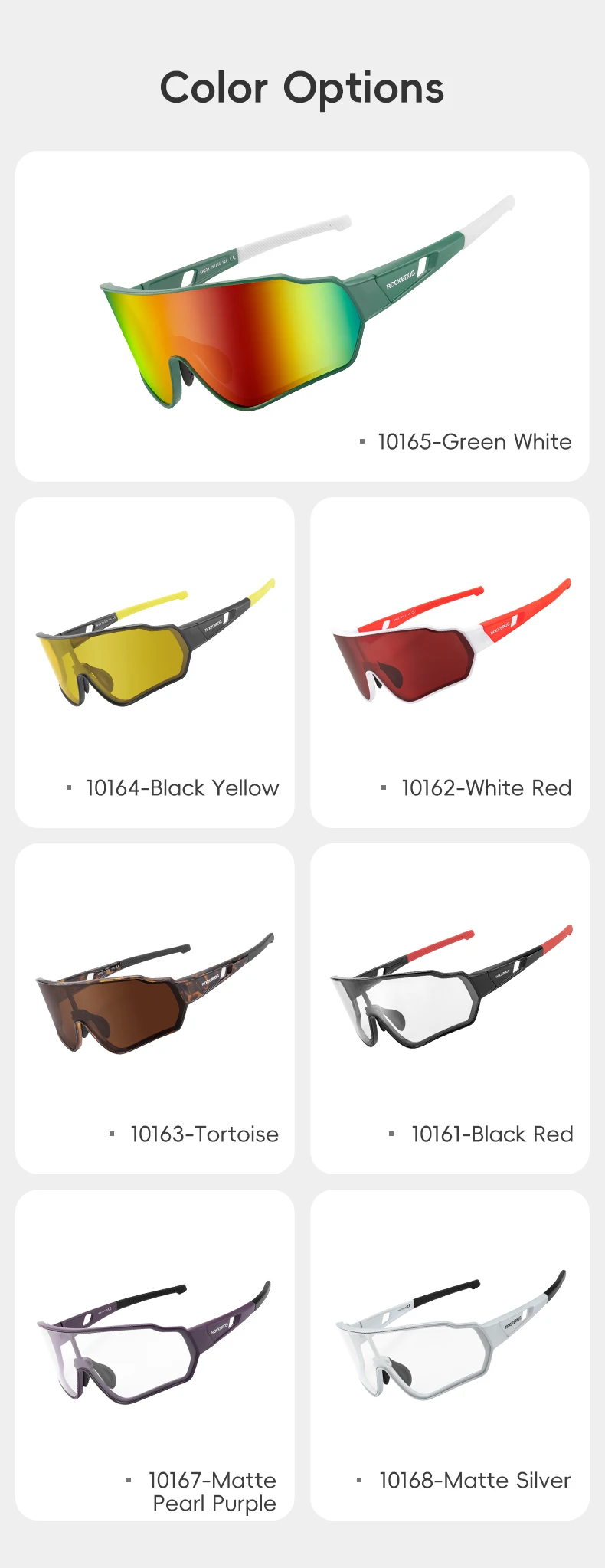 ROCKBROS Radfahren Gläser Männer Frauen MTB Straße Outdoor Sport Wandern Brillen Polarisierte Fahrrad Sonnenbrille Myopie Rahmen Fahrrad Brille – Detail 10