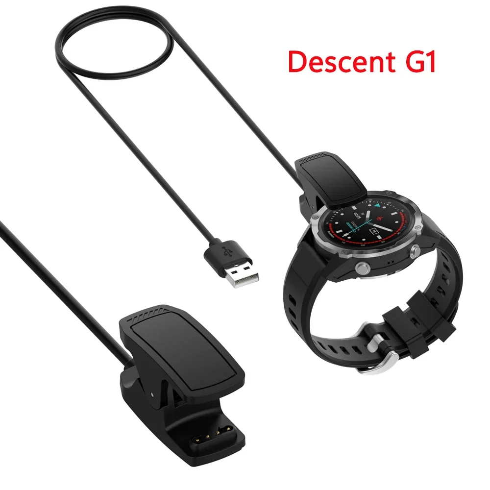 

Descent G1 Data Charger for Garmin G1 Solar Charging Clip Replacement Mk1/ Mk2 / Mk2i/Mk2S Smartwatch Fast Charge Transfer