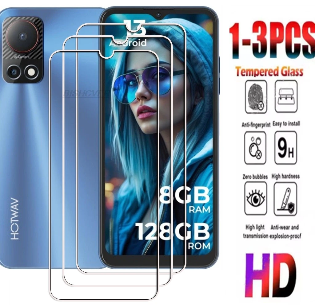1-3PCS 9H HD Tempered Glass FOR Hotwav W10 Pro 6.53