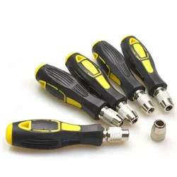 801 802 Screwdriver Bit Handle For 5mm 6mm Round Electric Screwdriver Bit Handle Ratchet Screw Driver Bit Holder Handle Tools