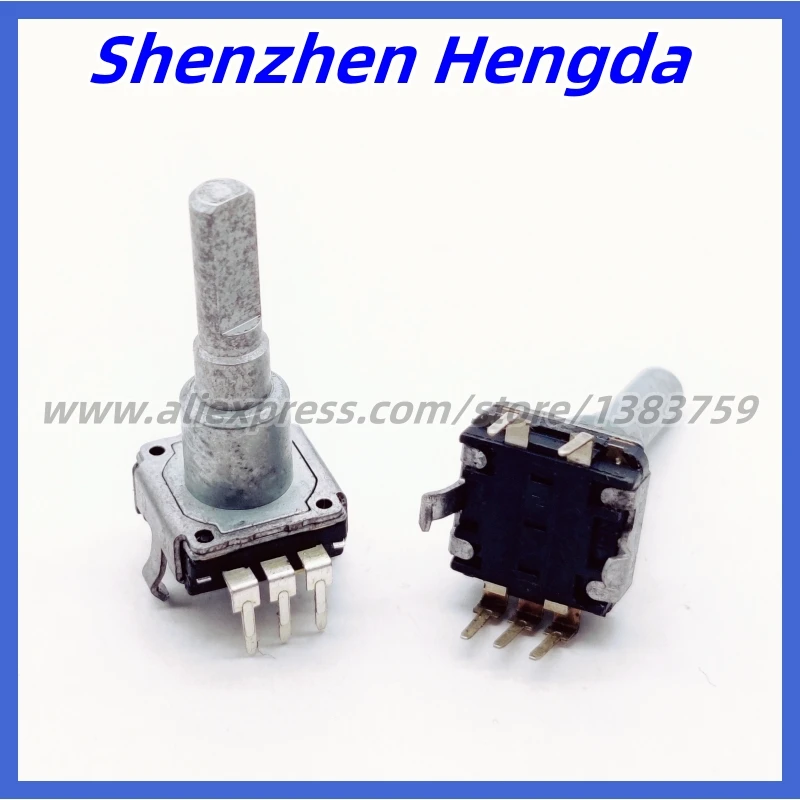 2 Piece EC11 Rotary Encoder 18 Positioning D Shaft Length 21mm Shaft Diameter 4mm 5-Pins