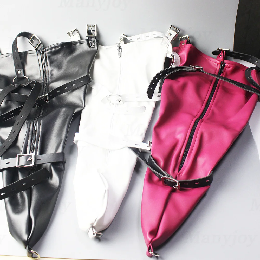 PU Leather Arm Binder with Zipper Bondage Sleeve Single Glove One Arm Binder Harness Bdsm Bondage Restraints Sex Toys Sex Game