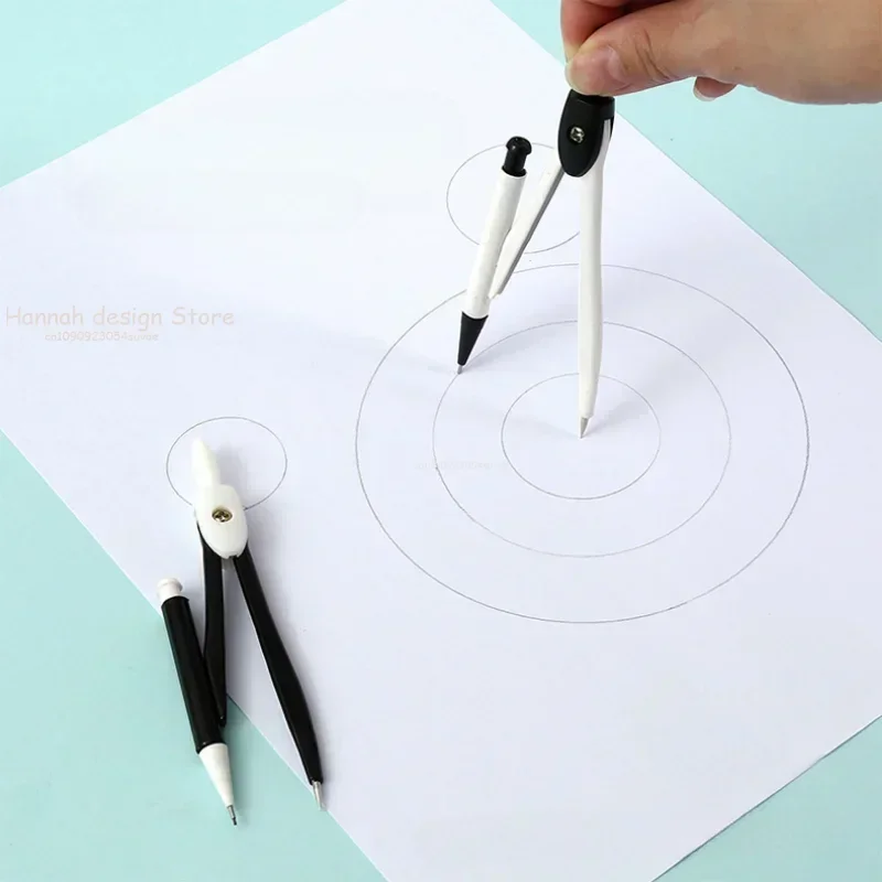 Stainless Steel Drawing Compass Math Geometry Tools for Circles School Supplies Student Stationery Compass Drawing Compasses