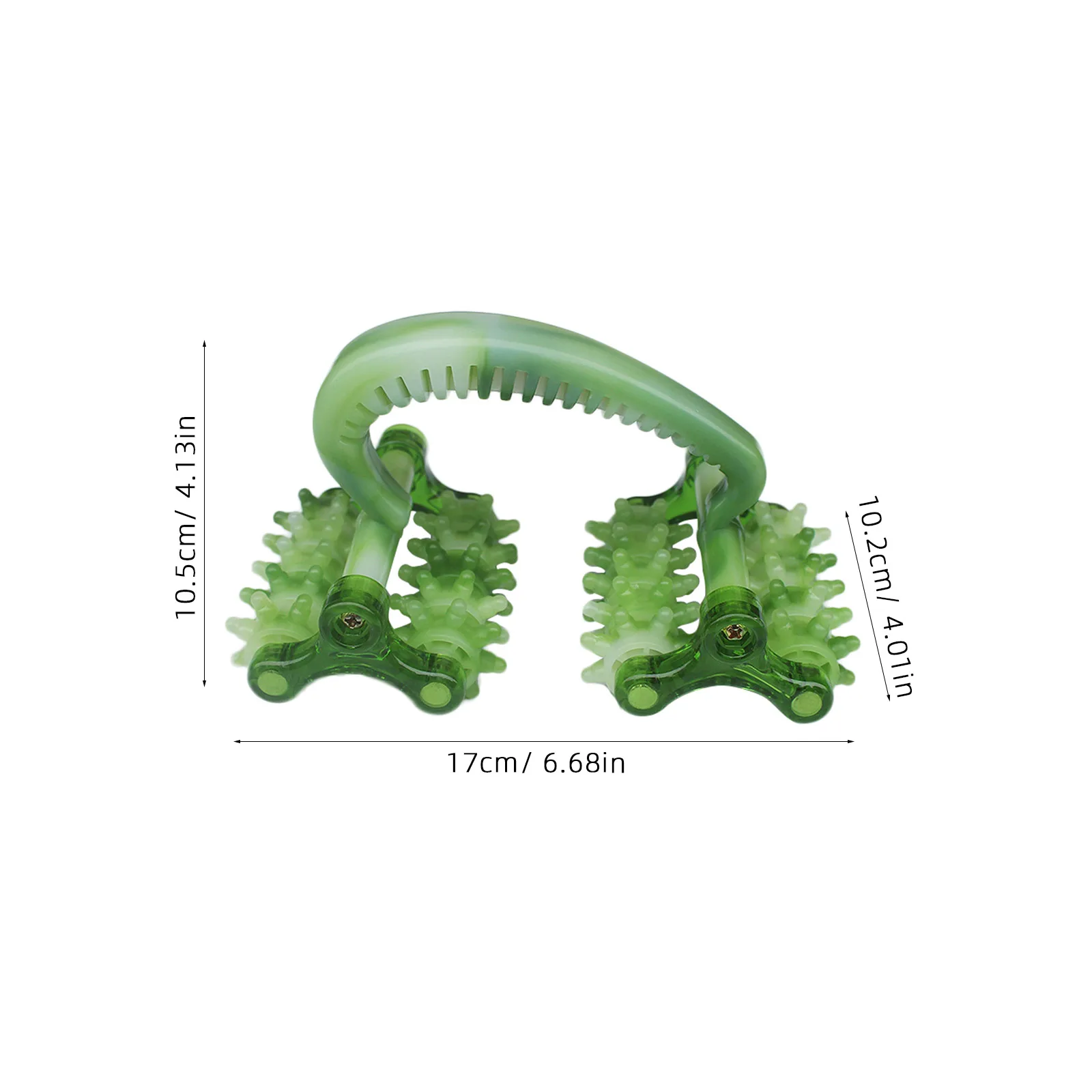 

Massage Roller with 2 Massage Balls with Small Body Shoulders Legs Hands Muscles Relaxation Massager Self Massage Roller (Green)
