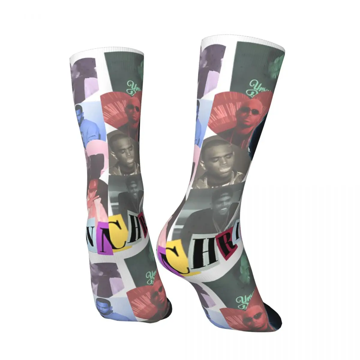 Hip Hop Vintage Chris Brown 11 Tour 2024 Musicchris Brown Crazy Men's compression Socks Unisex Chris Brown Street Style Sock