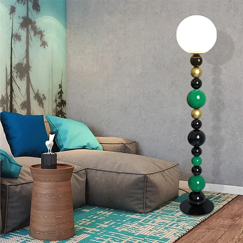 

Modern Colour Floor Lamps Designer Creativity Sphere Living Rooms Bedrooms Sample Room Minimalist Art Indoor Lighting Fixtures