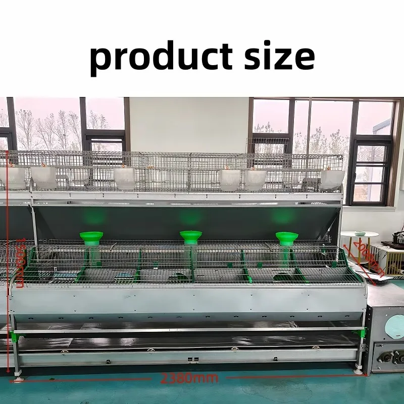24 Position 2 Layer Rabbit Cage European Style Rabbit Cage Mesh Rabbit Breeder Cage for Animal Supplies