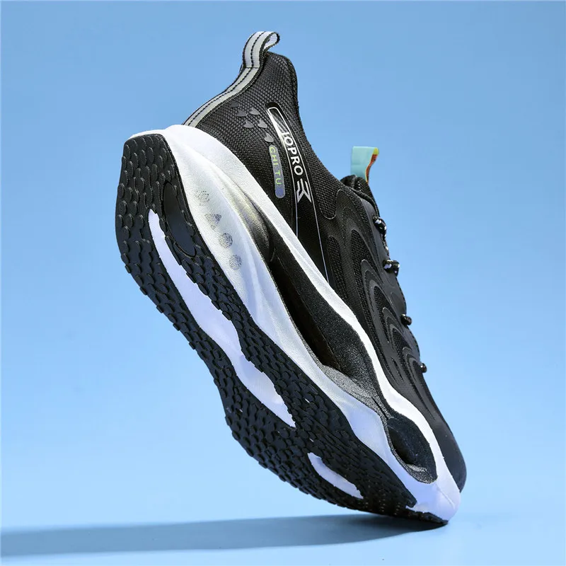 Herren-Laufschuhe mit durchbrochener Sohle, atmungsaktive Sportschuhe aus Mesh für den Sommer, hochelastische, stoßdämpfende Herrenschuhe mit dicker Sohle, die die Körpergröße erhöhen, leichte, rutschfeste und abriebfeste Herren-Laufschuhe für Outdoor-Aktivitäten, Fitness und den täglichen Gebrauch. – Detail 30