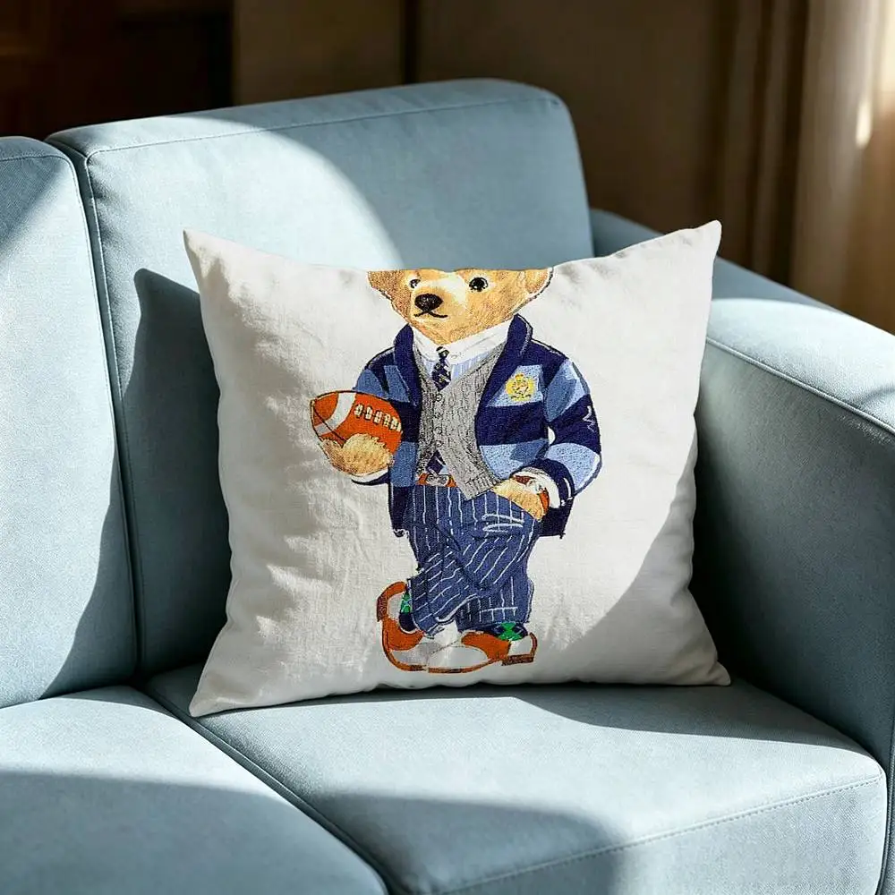 Fashion Bear Pillow cover gift High definition digital printing,Surprise  vivid pattern Household.
