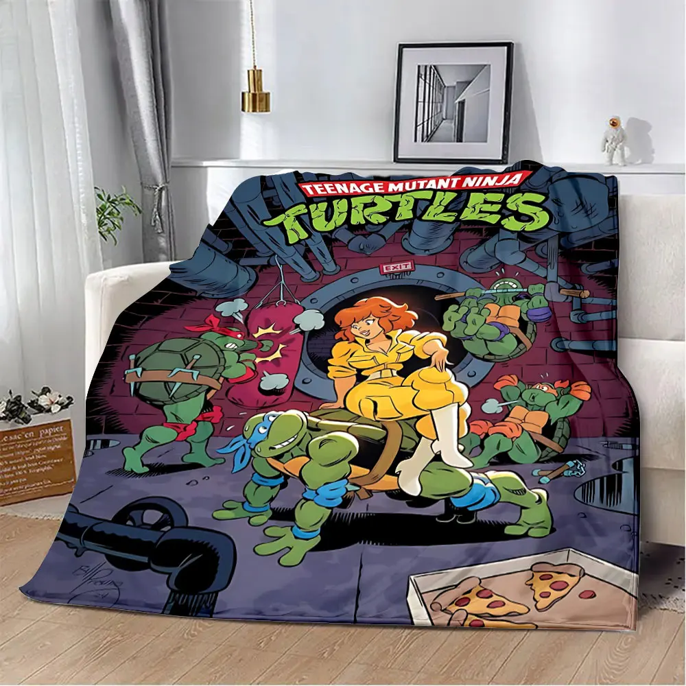 N-Ninja Turtles Printed Blanket Picnic Blankets Warm Blanket Soft and Comfortable Blanket Home Travel Birthday Gift