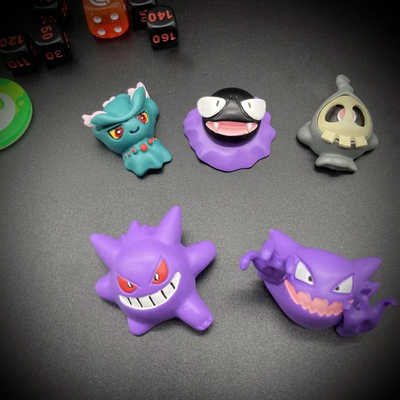 Anime Gengar Car Interior Air Outlet Figurine Decoration Ornament Gastly Misdreavus Haunter Duskull Ghost Kawai Doll Gifts Toys