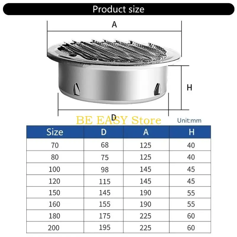 E28F أغطية فتحات تهوية ذات فتحات تهوية سهلة التركيب لتحسين تدفقات هواء المرآب