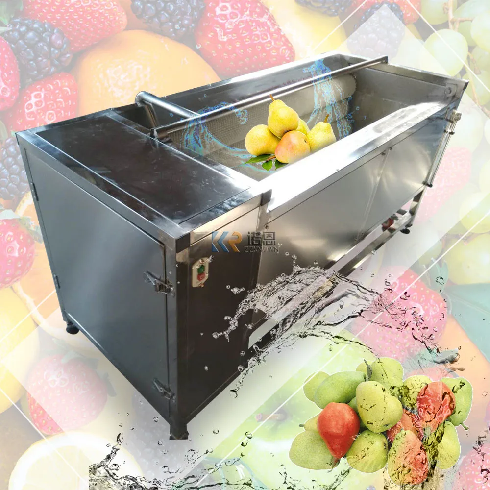 Automatische Rettich Kartoffel Ingwer Gemüse Obst Schälen und Waschmaschine Hohe Kapazität Obst Roller Washer Reiniger