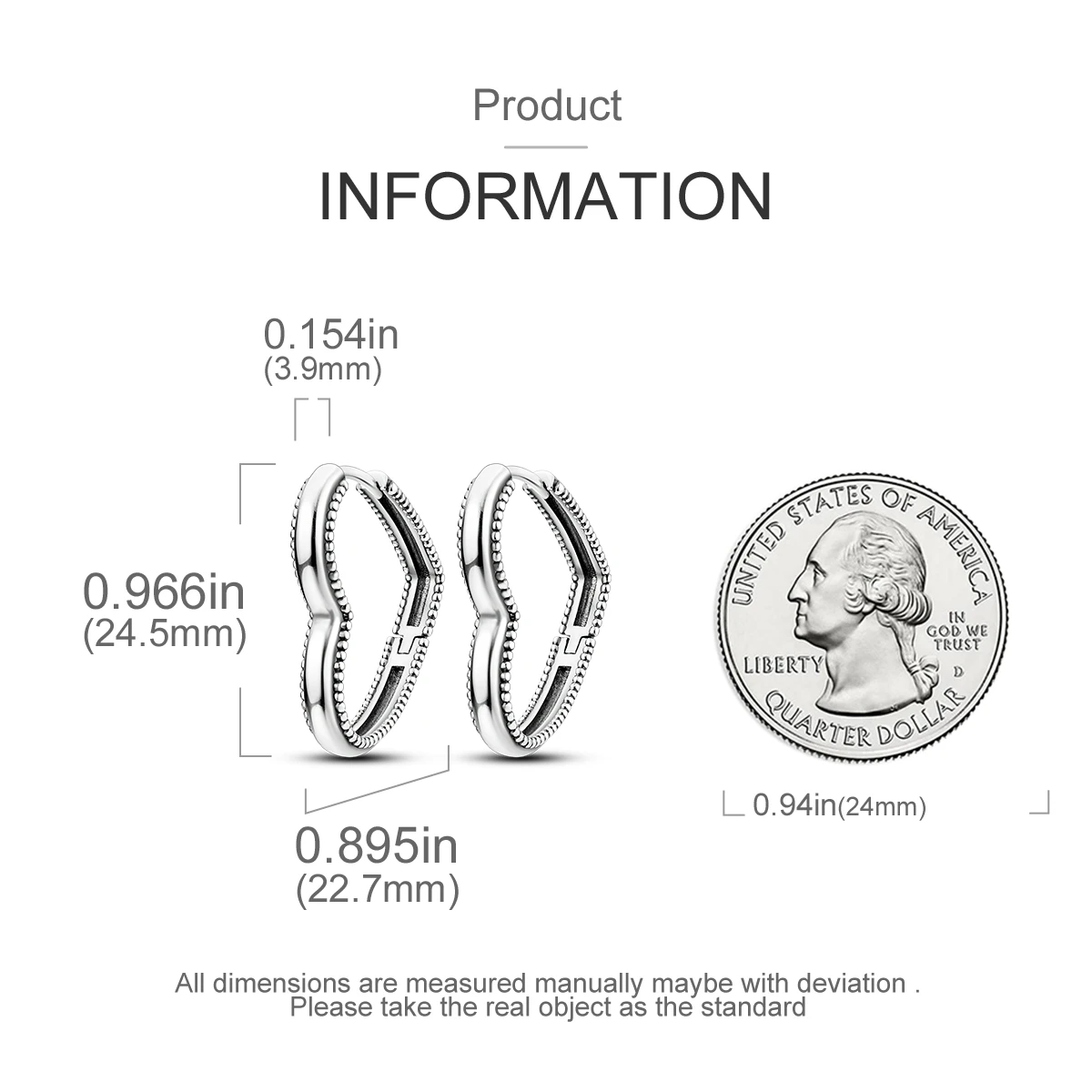 أقراط CYMYSS من الفضة الإسترليني عيار 925 أقراط جديدة على شكل قلب قلادة أصلية مناسبة لإعطاء الأقراط للأصدقاء في الحفلات #3