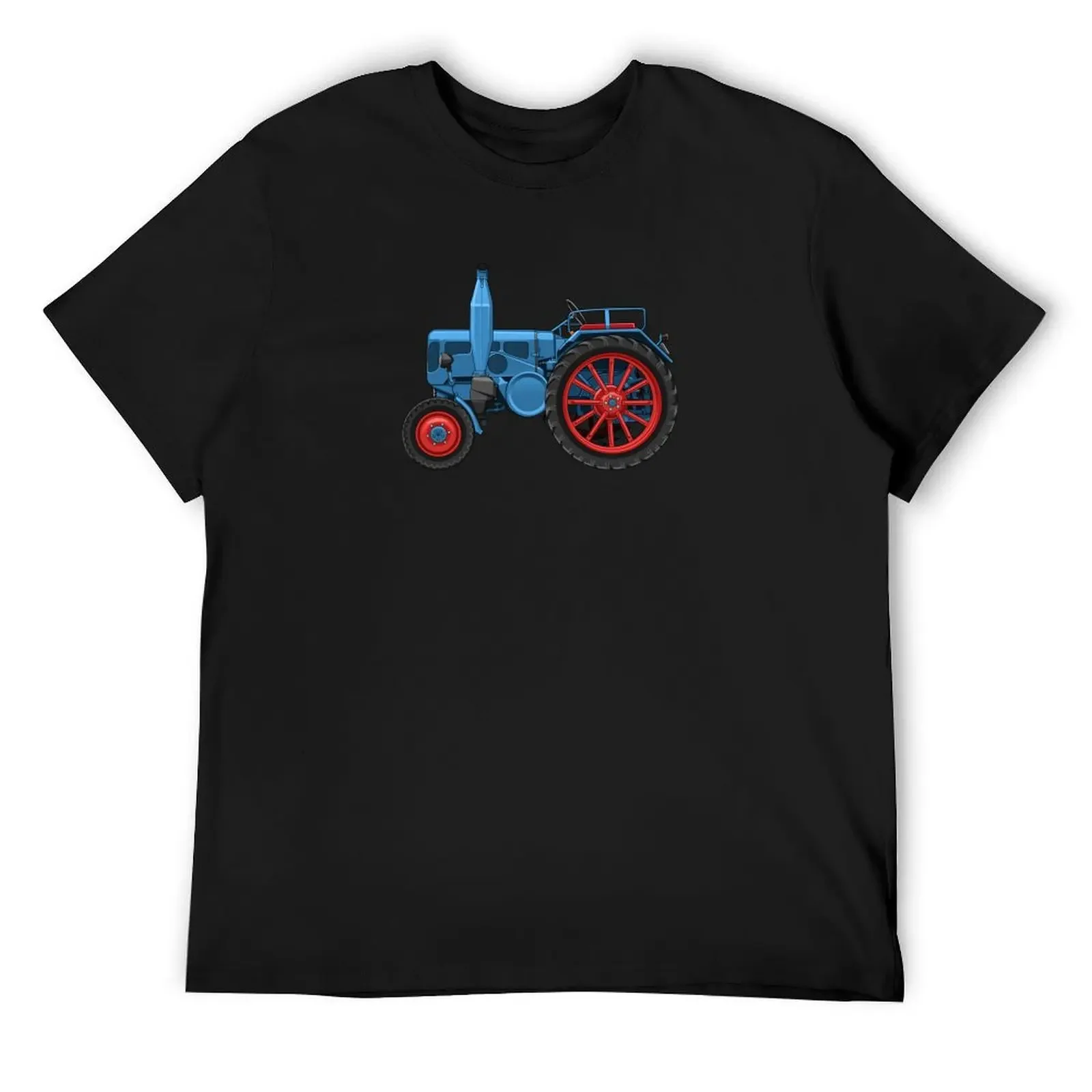 

Vintage tractor Lanz D1906 illustration T-Shirt cheap stuff shirts graphic tee plain white t shirts men