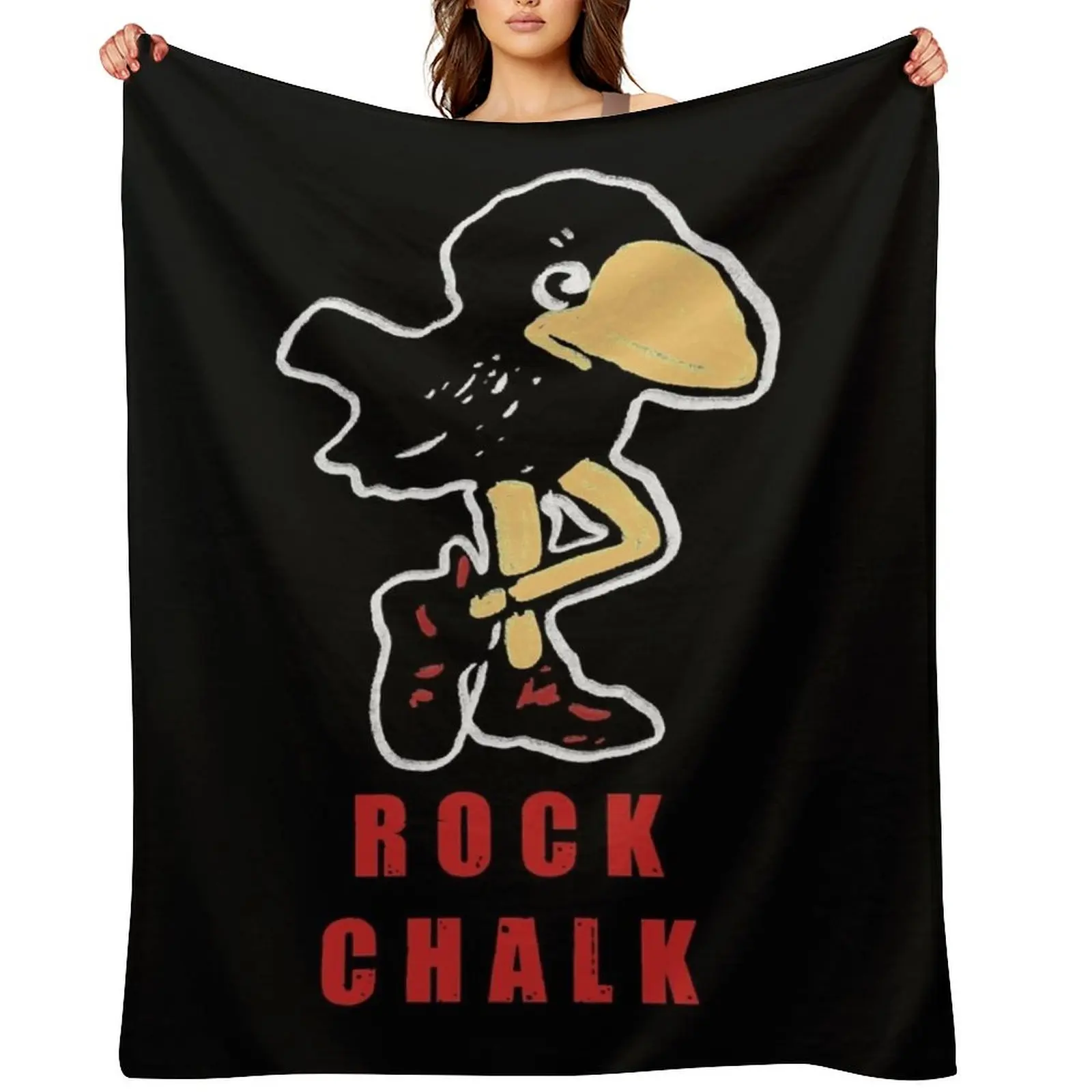 

Vintage Jayhawk - KU Throw Blanket Sleeping Bag Cute wednesday sofa bed Blankets