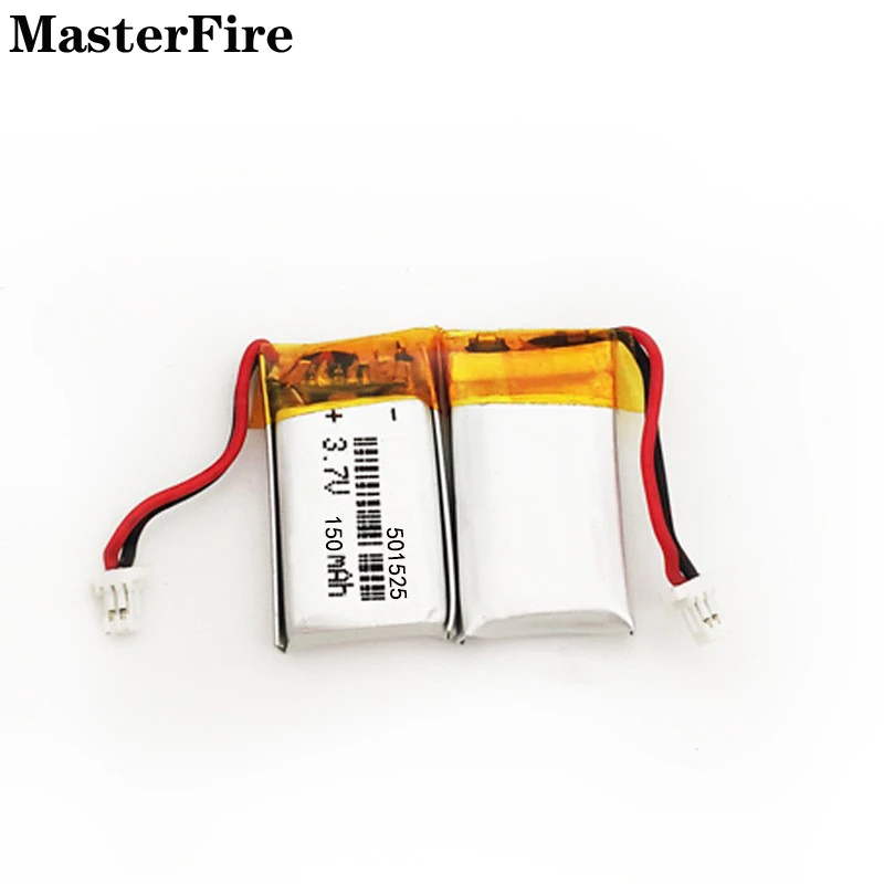 20pcs/lot 3.7V 150mah Rechargeable Lithium Polymer Battery 501525 for Car Recorder Bluetooth Speaker Smart Watch Microphone Cell