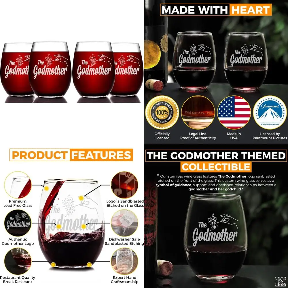 

Коллекционные бокалы для вина ручной работы — стеклянная посуда высшего качества, 15 унций, набор из 4 штук, идеальный подарок для любителей вина