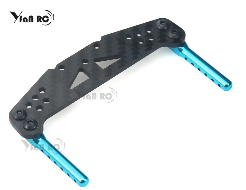Carbon Fiber Front Rear Shock Tower for Tamiya TT01 1/10 RC Car Upgrade Parts Accessories