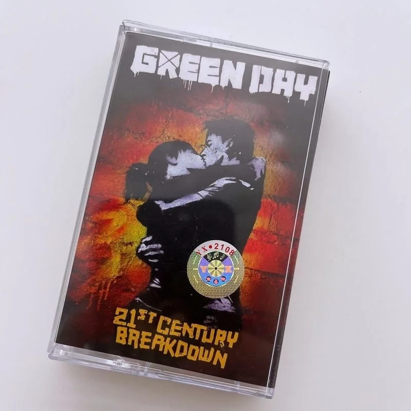 Retro Green Day Music Tape Breakdown Album Punk Rock and Roll Cosplay Cassette Soundtracks Box Car Walkman Tape Collection Gift