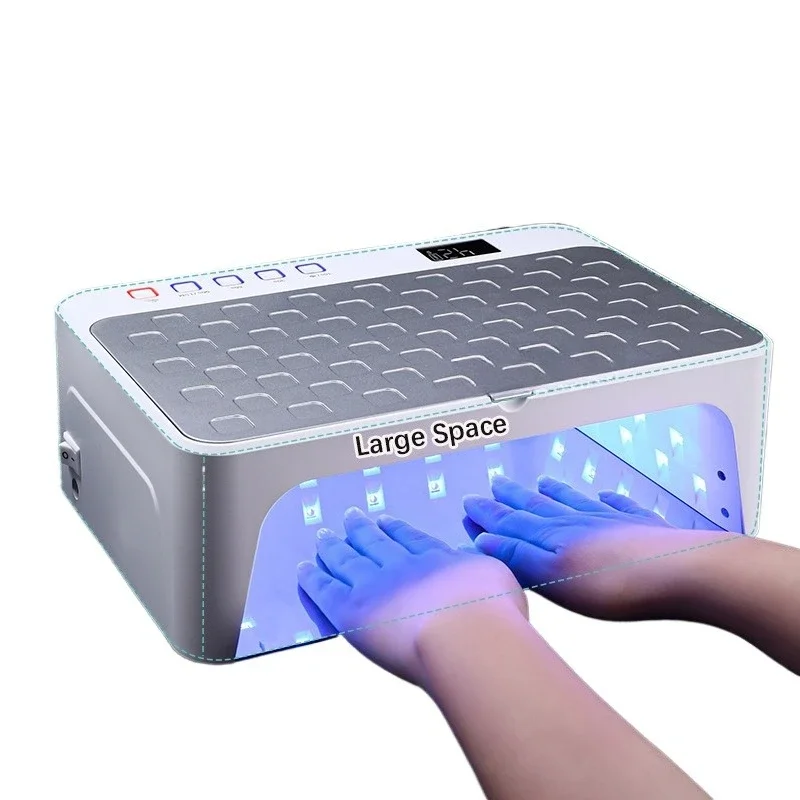 Rechargeable Fast Curing Gel Nail Drying Light Low Heat Double Sided UV Light Emitting Diode Gel Nail Light
